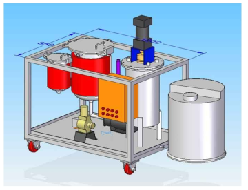 Schematic diagram of solution injection and mixing system.