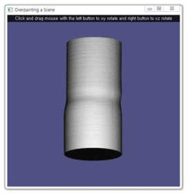 Cylindrical modeling of C-scan data using PyQt and OpenGL modules.