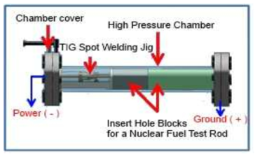헬륨가스 충진을 위한 TIG 점용접 챔버