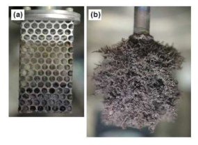 Recovery of U deposits by the electrorefining.