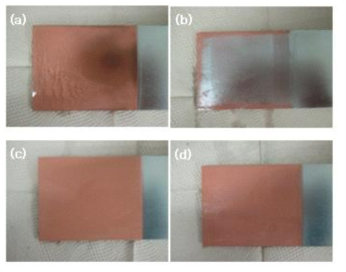 (a, c) Front, (b, d) Back of single (a, b) and dual (c, d) anode.