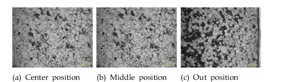 Optical microscopy images of a fuel fragment FG02 sample