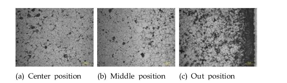 Optical microscopy images of a fuel fragment FG06 sample