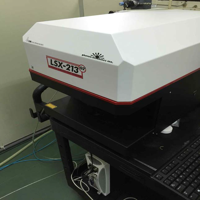 Established laser ablation setup LSX-213