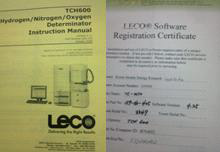 The operation manual and software license for TCH-600