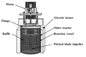 Apparatus for the phosphorylation of rare earth chlorides in LiCl-KCl eutectic salt using Li3PO4-K3PO4