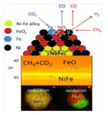 Galvita 그룹에서 Ni-Fe alloy를 이용해 합성한 촉매 구조