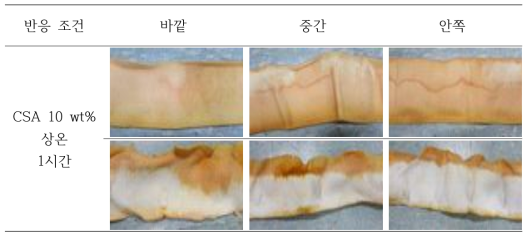 설포네이션 된 부직포