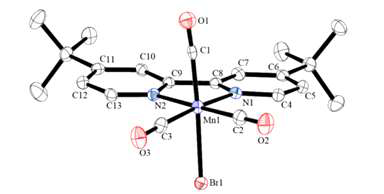 Mn(bpy-tBu)(CO) Br의 분자 구조