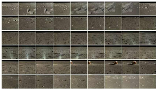 Yutu Rover가 달 환경에서 직접 촬영한 PCAM 영상 샘플