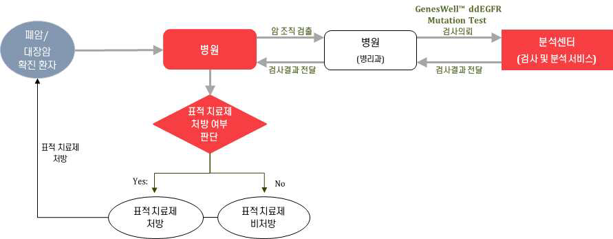 폐암 및 대장암 판매 전략 (Central Lab Model)