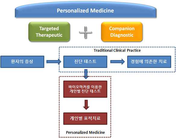 바이오마커를 적용한 개인별 맞춤의학 및 패러다임의 변화