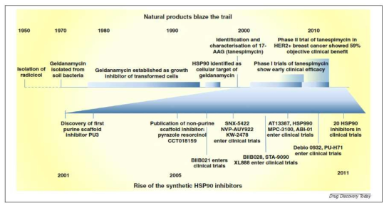 HSP90를 타겟으로한 신약 개발도 흐름