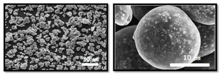 MoPx/미세흑연/그래핀/탄소 복합조립입자 SEM image