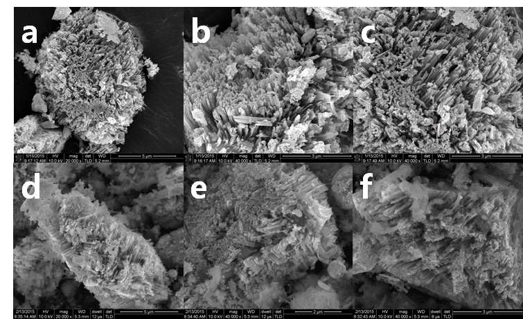 (a-c) Etched Si (d-f) Copper silicide coated etched silicon