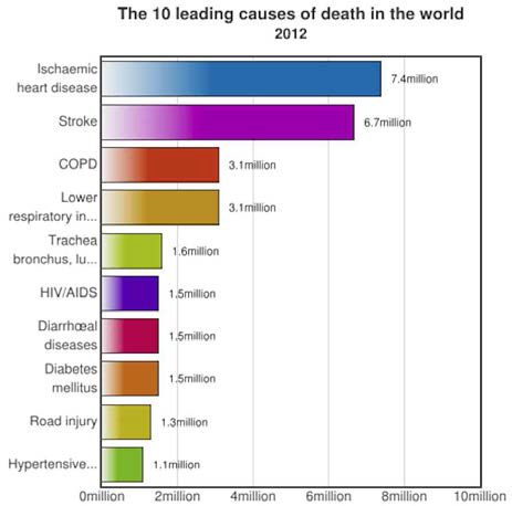 전 세계 주요 사망원인