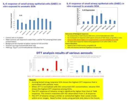 톨루엔 SOA와 135-TMB SOA의 독성 평가