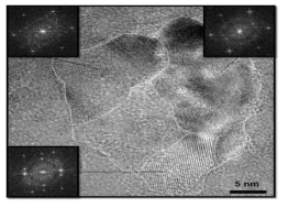 MA600 sample(Si phase)의 HR-TEM images