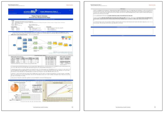 단위과제#1(㈜엠모니터) Project Management Sheet. C(Summary, EVM 분석, Risk 예측)