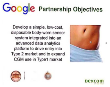 Google-Dexcom 파트너십을 통해 개발될 초소형 연속혈당측정 시스템