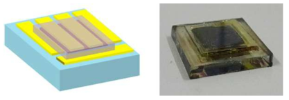 유기 UV 접착물질을 활용한 Encapsulation 기술 개발