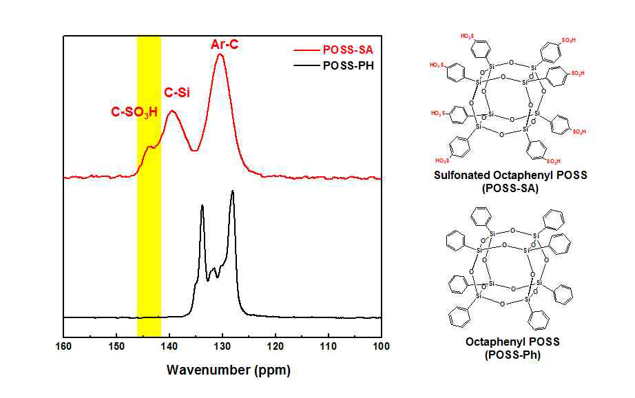 POSS-SA의 13C-NMR