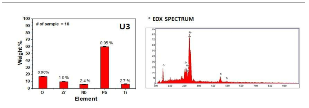 Energy-dispersive X-ray spectroscopy(EDX) 분석결과