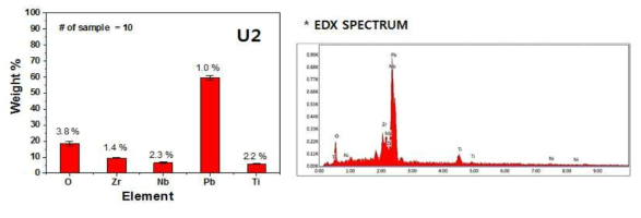 Energy-dispersive X-ray spectroscopy(EDX) 분석결과