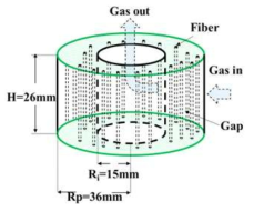 Schematic diagram of the annular preform.