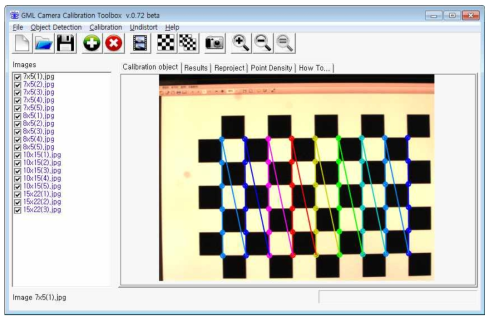 GML Camera Calibration Toolbox v.0.75 프로그램