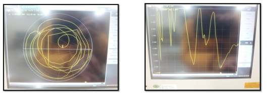 Network analyzer 50ohm matching(좌), SWR Chart