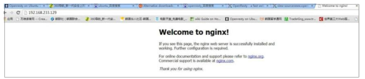 Nginx 구축 후 예제 웹서비스 테스트