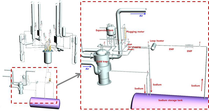 STELLA-2 소듐 정화계통 요소기기 구성 및 배치