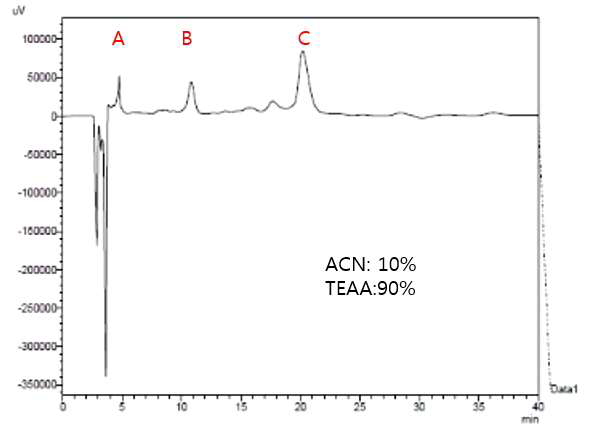 HPLC 분석을 이용한 capture probe 정제