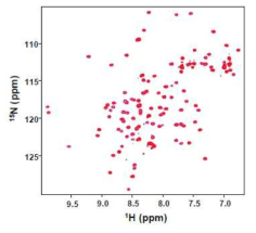 MDM2 의 15N-1H 2D HSQC 스펙트럼