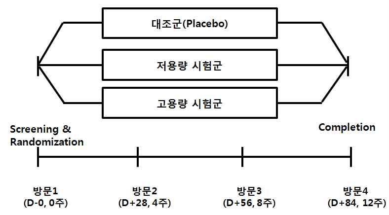 Experimental design of degenerative joint inflammation model