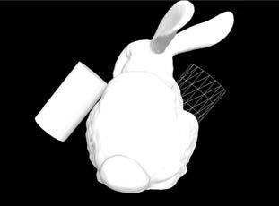 Bunny 모델을 이용한 6자유도 햅틱 렌더링의 테스트