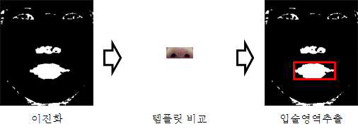 최종 입술영역 추출 과정