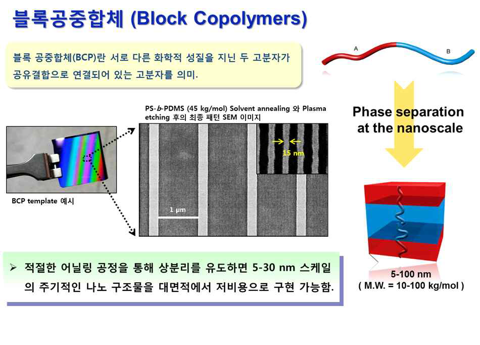 블록 공중합체 자기조립을 통한 20 nm 이하급 SiOx 나노선 패턴 제작