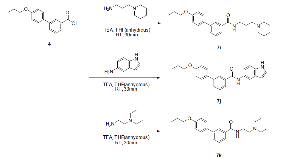 steric effect alc lipophilicity 관찰을 위한 화합물 합성