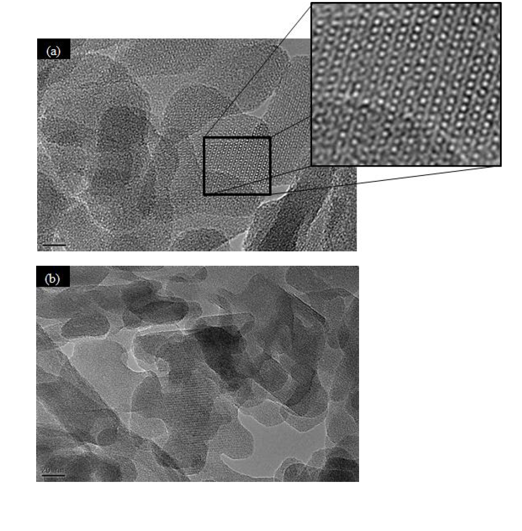 Transmission electron micrographs of Ge-containing Zeolite