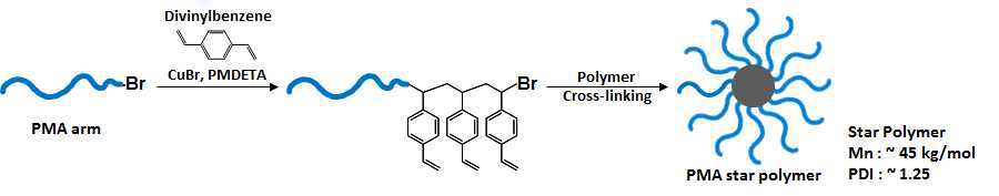 PMA arm을 이용한 성형 공중합체 합성