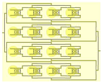 배열 하이브리드 이중원형편파 안테나 구조