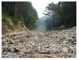 강원도 인제군 산사태 모니터링 현장