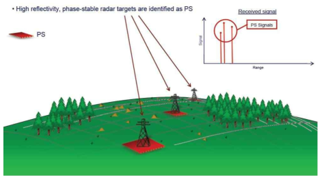 PSInSAR 영상에서 높은 반사도를 보이는 산란체