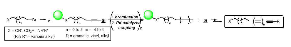 Scheme for the combinatorial preparation of natural polyynes