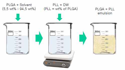 PLGA + PLL nanofiber