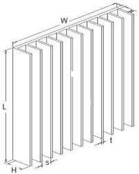 Fin configuration geometry.