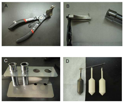 Various tools and accessaries in the viscosity measurement system