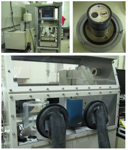 Special equipment for the measurement of the differential scanning calorimetry